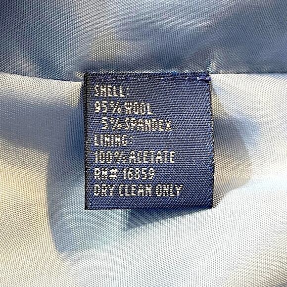 J.McLaughlin Sleeveless Wool Shift Dress Light Blue Scoop Neck Pockets Size 12 - Picture 7 of 7